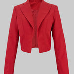 Long Sleeves Skinny Solid Color Notched Collar Blazer Outerwear
