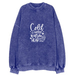 Winter Wonderland Cold Hands Warm Heart Vintage Sweatshirt