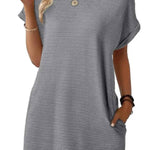 Women's Lightweight Summer T-shirt Dress with Pockets