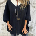 Fashionable Casual Stand Collar Zippered Loose Jacket