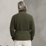 Men's Classic Casual Stand-up Collar Zip-up Knit Cardigan