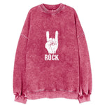 Hand Horn Rock N Roll Vintage Sweatshirt