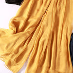 Casual Solid Color Chiffon Column Wide Leg Pants&Skirt