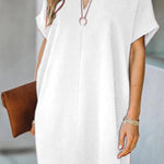 H-Shape Loose Short Sleeve Dress