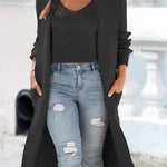 Cotton cardigan vest jacket sweater