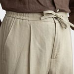 DRAWSTRING COASTAL TROUSERS - Sand