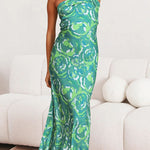 Letters of Mine Floral Off Shoulder Maxi Dress