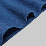 Loose Wide Leg Pleated Pockets Solid Color Jean Pants Bottoms Trousers