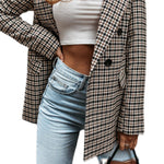 plaid blazer