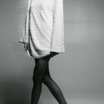 Sequined Lace-Up Short Dress