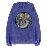 Dragon Zodiac Sign Vintage Sweatshirt