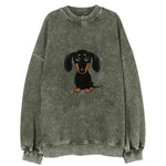 Retro Dachshund Vintage Sweatshirt