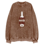 Mama Needs Wine Vintage Sweatshirt