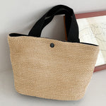 Simple Casual Vacation Weave Bag