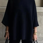 Casual Solid Color Knitted Set