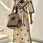 Fashion Printed Linen Bohemian Dress