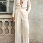 Satin finish flowy shirt