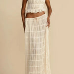 Passion and Romance Pleated Back Elastic Straps Adjustable Halter Tank