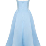 Suspender V-Neck Sleeveless Tutu Maxi Dress