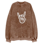 Hand Horns 3 Vintage Sweatshirt