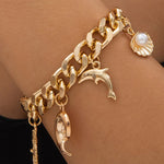 Ocean-themed Pendant Bracelet
