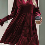 Vintage Velvet A-Line Dress