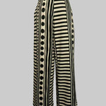 Loose Wide Leg Polka-Dot Striped Casual Pants Bottoms Trousers