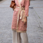 Long Two-tone Kimono Coat