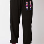 Christmas Soldier Sequined Leisure Sweatshirt and Elastic Waist Loose Pocket Pants Set
