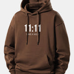 11:11 Print Relax Fit Hoodie