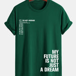 Regular Fit Positive Slogan Print Cotton T-Shirt
