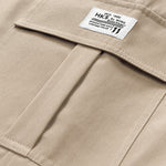 3 Pieces Solid Color Cargo Drawstring Shorts