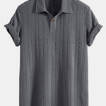 Short Sleeve Jacquard Polo