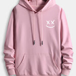 Smiley Print Cotton Hoodie