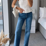 One Shoulder Sleeveless Ruffle Top