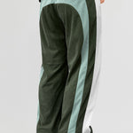 Color Block Corduroy Straight Leg Pants