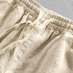 Geometric Jacquard Textured Cuban Shirt & Linen Cotton Blend Shorts