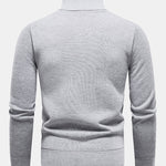 Faux Fur Lined Turtleneck Sweater