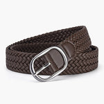 Margovil Faux Leather Metal Buckle Adjustable Braided Belt