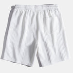 Long Sleeve Geometric Jacquard Arc Hem T-Shirt & Shorts