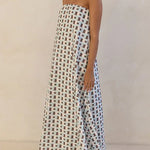 Margovil Strapless Color Block Loose Fit Maxi Dress