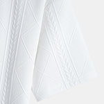 Oversize Geometric Jacquard T-Shirt