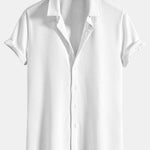 Muscle Fit Ribbed Button Up Shirt & Shorts