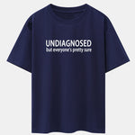 Funny Slogan Print Drop Shoulder Oversize T-Shirt