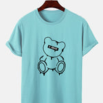 Melting Bear Print T-Shirt