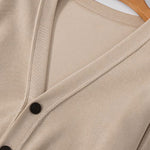Ribbed Knit Cardigan With Pockets