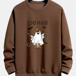 BOO HAW Cowboy Ghost Print Relax Fit Sweatshirt