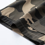 Camouflage Drawstring Cargo Shorts
