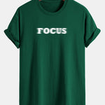 Regular Fit Vague Focus Print Cotton T-Shirt
