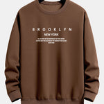 NY Brooklyn Print Relax Fit Sweatshirt